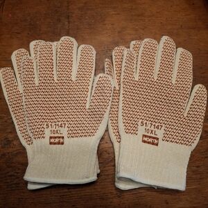 2 Pair 10XL Honeywell 51/7147 Grip & Hot  Nitrile Coated Cotton Gloves NEW Chef